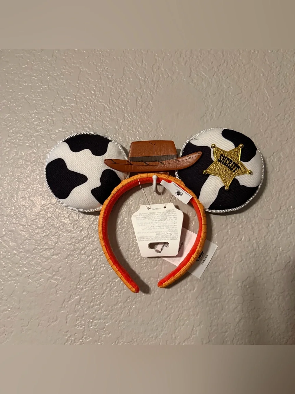 Disney Toy Story Sheriff Woody Mickey Ear Headband